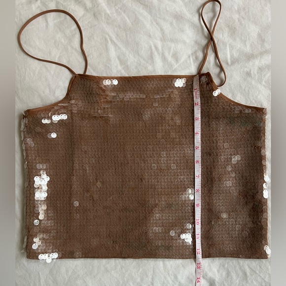 NWT! Madewell sequin square neck cami - Picture 6 of 9